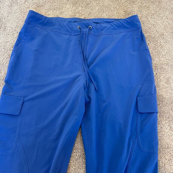 Chicos Women's Zenergy Athletic Jogger Sky Blue Drawstring Pant Size 1 Medium 8 - Picture 3 of 9